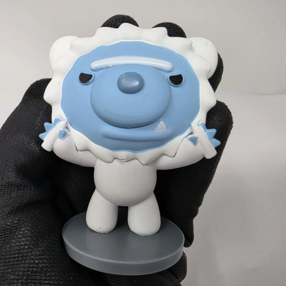 Deddy Bear White and Blue Toy Figure